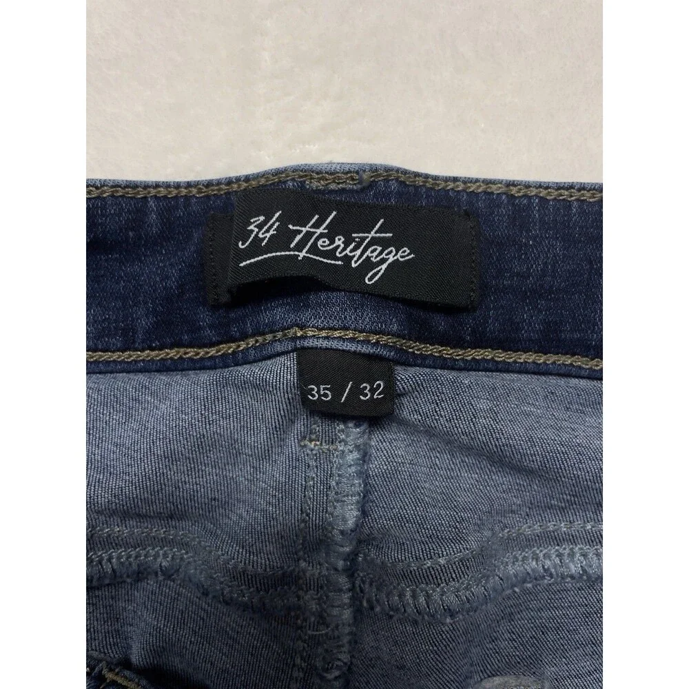 34 Heritage Champ Athletic Fit Men's Size 35x32 Stretch Blue Jeans